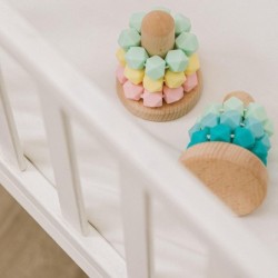 Baby Stacking Toys Silicone Stacking Ring Stacker Toddler Teething Toy Montessori Senses Educational Learning $27.04 Early De...