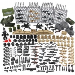 Modern Military Weapons Pack SWAT Police Multiple Combinations Toy Set for Soldier Figures Model Army Equipment Gear Pieces B...