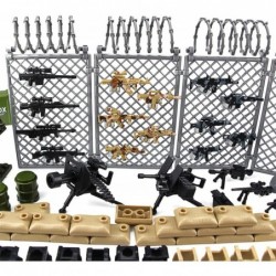 Modern Military Weapons Pack SWAT Police Multiple Combinations Toy Set for Soldier Figures Model Army Equipment Gear Pieces B...