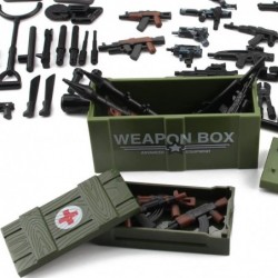 Modern Military Weapons Pack SWAT Police Multiple Combinations Toy Set for Soldier Figures Model Army Equipment Gear Pieces B...