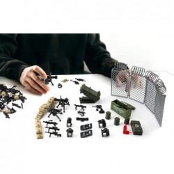 Modern Military Weapons Pack SWAT Police Multiple Combinations Toy Set for Soldier Figures Model Army Equipment Gear Pieces B...