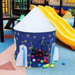 Rocket Ship Play Tent for Girls Boys Tent Castle for Indoor and Outdoor Portable Folding Play House with Carry Case（Not Inclu...