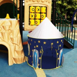 Rocket Ship Play Tent for Girls Boys Tent Castle for Indoor and Outdoor Portable Folding Play House with Carry Case（Not Inclu...