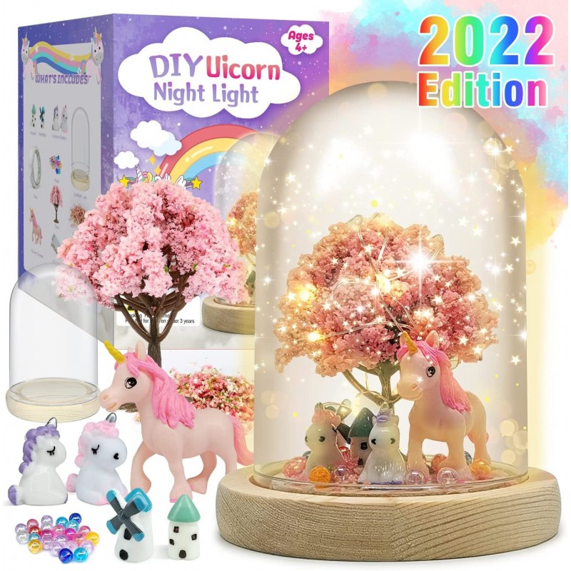 Make Your Own Unicorn Night Light - Unicorn Craft Kit for Kids Arts and Crafts Nightlight Project Novelty for Girl Age 5 6 7 ...