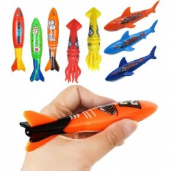 Pool Diving Toy Set for Kids Practice Diving and Swimming Underwater Sinking Torpedos Sharks and Squids $22.13 Swimming Pool ...