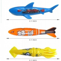 Pool Diving Toy Set for Kids Practice Diving and Swimming Underwater Sinking Torpedos Sharks and Squids $22.13 Swimming Pool ...