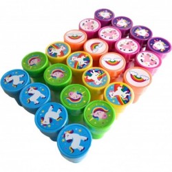 Serves 24 Unicorn Party Favors 24 Unicorn Assorted Stamps for Kids Self Ink Stamps 24 Unicorn Notepads 300 Stickers Perforate...