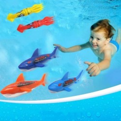 Pool Diving Toy Set for Kids Practice Diving and Swimming Underwater Sinking Torpedos Sharks and Squids $22.13 Swimming Pool ...