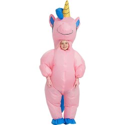 Inflatable Costume Full Body Unicorn Air Blow up Funny Party Halloween Costume for Kids $49.76 Kids' Costumes