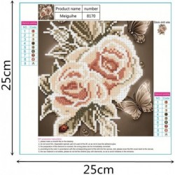 5D Diamond Painting by Number Kits New DIY Diamond Painting Kit for Adults Cross Stitch Full Toolkit Embroidery Arts Craft Pi...