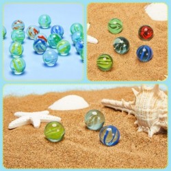 500 Pieces Color Mixing Glass Marbles 0.56 Inch Cat Eyes Marbles Solid Glass Colorful Marbles Round DIY Marble Bulk for Kids ...