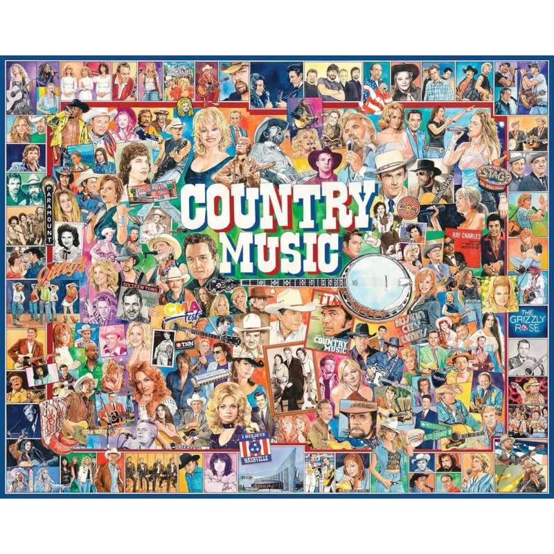 Puzzles Country Music 1000 Piece Jigsaw Puzzle $34.14 Jigsaw Puzzles