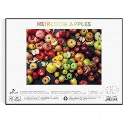 Heirloom Apples 1000 Piece Puzzle from - 27" x 20" Puzzle Beautiful Art by Julie Seabrook Ream Thick and Sturdy Pieces Fun an...