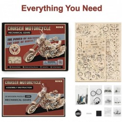 3D Wooden Puzzles for Adults 1:8 Scale Motorcycle Model Car Kits to Build - DIY Wood Craft Hobbies for Adults/Men/Women for T...