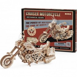 3D Wooden Puzzles for Adults 1:8 Scale Motorcycle Model Car Kits to Build - DIY Wood Craft Hobbies for Adults/Men/Women for T...