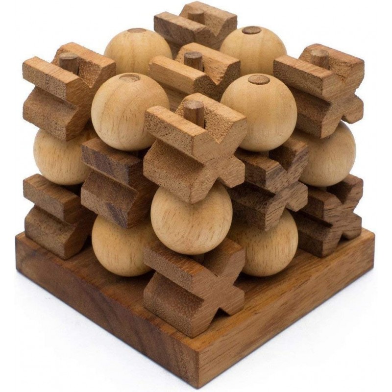 Wooden 3D XO Tic Tac Toe XOXO: Handmade Wooden Game for Adults from with SM Gift Box(Pictured)… $42.57 3-D Puzzles