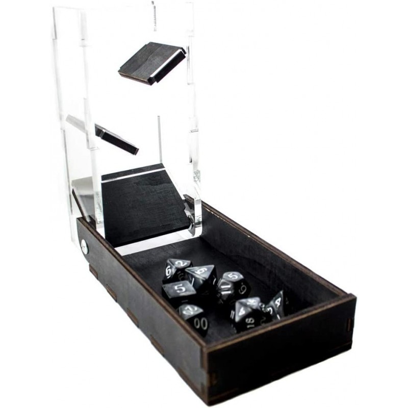 Travel Portable Draw Bridge Dice Tower – Black $50.33 Game Accessories