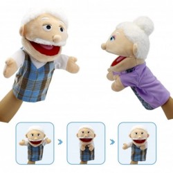 Family Hand Puppets Puppets for Kids Role Paly Family Members 13.4 INCH Multi-Ethnic Puppets Plush Soft Hand Puppets Family P...