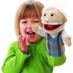 Family Hand Puppets Puppets for Kids Role Paly Family Members 13.4 INCH Multi-Ethnic Puppets Plush Soft Hand Puppets Family P...