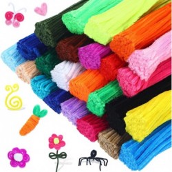 2400 Pieces Pipe Cleaners 24 Assorted Colored Chenille Stems Pipe Cleaners Craft Fuzzy Pipe Cleaners Colorful Pipe Cleaners F...