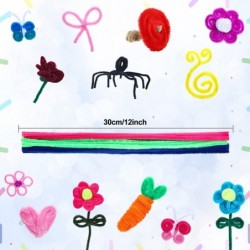 2400 Pieces Pipe Cleaners 24 Assorted Colored Chenille Stems Pipe Cleaners Craft Fuzzy Pipe Cleaners Colorful Pipe Cleaners F...