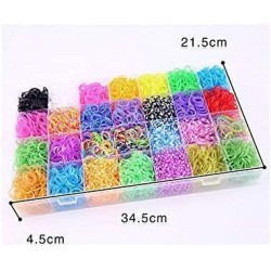 TUEPULL Colorful Rubber Band Bracelet Loom Refill Kit for Kids with Storage Case Box 10800+ pcs $35.14 Craft Kits