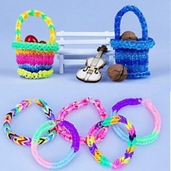 TUEPULL Colorful Rubber Band Bracelet Loom Refill Kit for Kids with Storage Case Box 10800+ pcs $35.14 Craft Kits