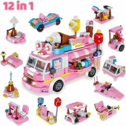 2022 Christmas Advent Calendars 24 Days Countdown Calendars with Girls Princess Castle and Ice Cream Truck Building Blocks fo...