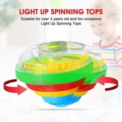 Light Up Spinning Tops for Kids LED Light Up Flashing UFO Spinning Tops Gyroscope Novelty Bulk Stocking Stuffers for Birthday...