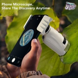 Microscope for Kids LED Lighted Pocket Microscope for Kids STEM Portable Microscope for Kids 8-12 $16.56 Children's Optics