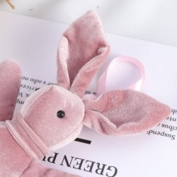 Mini Rabbit Plush Toy Cute Bunny Doll Pendant Keychain for Bag Car Home Bouquet Gift Decoration (Pink) $15.85 Plush Puppets