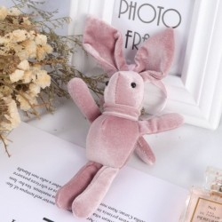 Mini Rabbit Plush Toy Cute Bunny Doll Pendant Keychain for Bag Car Home Bouquet Gift Decoration (Pink) $15.85 Plush Puppets