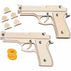 2-Pack Rubber Band Wood Gun -with 200 Rubber Bands-with 5 Shooting Targets- Outdoor Shooting Toys $47.24 Toy Foam Blasters & ...