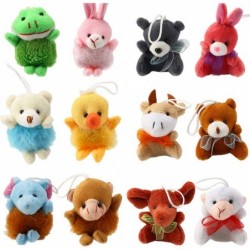 32 Piece Mini Plush Animal Toy Set Cute Small Animals Plush Keychain Decoration for Themed Parties Kindergarten Gift Teacher ...