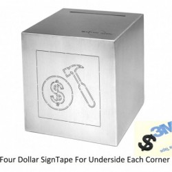 Piggy Bank for Adults Made of Stainless Steel Safe to Open Easy to burget and Save (Square Double Line Laser Cutting) $34.36 ...