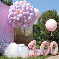 18 inch Pastel Pink Balloons 15 pcs Big Thicker Baby Pink Latex Balloons for Birthday Wedding Baby Shower Party Decorations (...