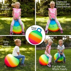 Hopping Ball for Kids Offers Hours of Incredible Fun for The Whole Family Amazing Space Hopper Ball Safe and Durable Jumping ...