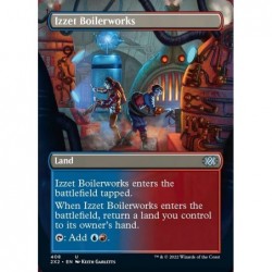 Magic: the Gathering - Izzet Boilerworks (408) - Borderless - Foil - Double Masters 2022 $11.78 Trading Cards & Accessories