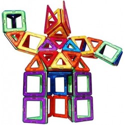 Upgraded Magnetic Blocks Tough Building Tiles STEM Toys for Boys and Girls Learning by Playing Games for Toddlers Kids 96 Pie...