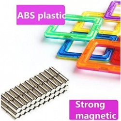 Upgraded Magnetic Blocks Tough Building Tiles STEM Toys for Boys and Girls Learning by Playing Games for Toddlers Kids 96 Pie...