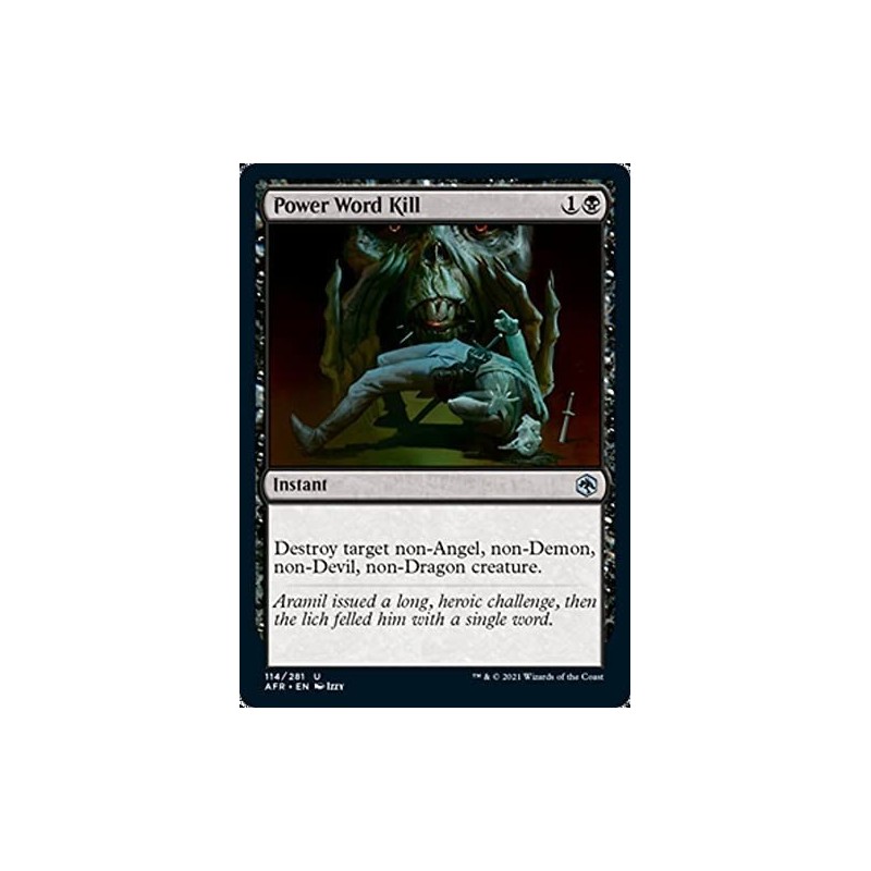 Magic: the Gathering - Power Word Kill (114) - Adventures in The Forgotten Realms $10.50 Trading Cards & Accessories