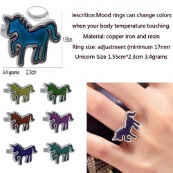 Mood Ring Moon Star Changing Color Emotion Feeling Finger Ring with Box $19.76 Kids' Dress-Up Accessories