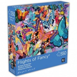 550 Piece Puzzle for Adults Brilliant Butterflies by Suzan Lind Colorful Butterfly Jigsaw from KI Puzzles 24x18 $21.48 Jigsaw...