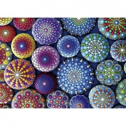 1000 Piece Puzzle- Stone Mandala - Adults Teens Kids Jigsaw Large Puzzle Toys Gift Educational Intellectual Decompressing Fun...