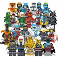 24 Pack Ninja Minifigures Sets Action Figure with Luxury Ninja Weapons Building Blocks Sets Ninja Toys for Boys and Girls Col...