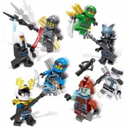 24 Pack Ninja Minifigures Sets Action Figure with Luxury Ninja Weapons Building Blocks Sets Ninja Toys for Boys and Girls Col...