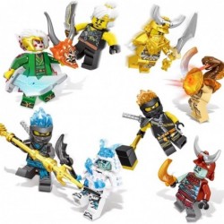 24 Pack Ninja Minifigures Sets Action Figure with Luxury Ninja Weapons Building Blocks Sets Ninja Toys for Boys and Girls Col...