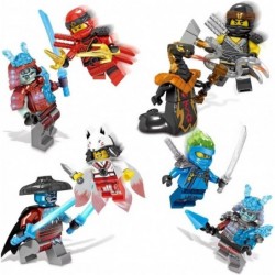 24 Pack Ninja Minifigures Sets Action Figure with Luxury Ninja Weapons Building Blocks Sets Ninja Toys for Boys and Girls Col...