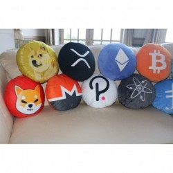 Polkadot Pillow - Round Stuffed Plush Crypto Pillow.Shop DOT Plush Pillow $33.42 Kids' Plush Toy Pillows