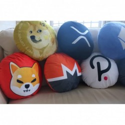 Polkadot Pillow - Round Stuffed Plush Crypto Pillow.Shop DOT Plush Pillow $33.42 Kids' Plush Toy Pillows